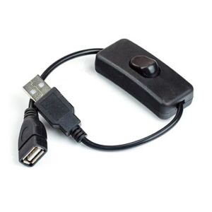 28cm USB Switch Cable With USB ON/OFF Extension Cable USB Port Cord Power Line For 5V LED Light USB Fan Power Switch Supply Tool