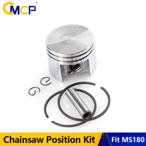 CMCP Piston Kit for Stihl MS170 MS180 018 017 Chainsaw Engine Parts Replaces 1130 030 2004 Piston Pin Ring Circlip Set