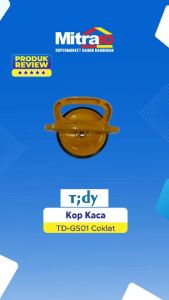 Tidy Kop Kaca 1 Kaki TD-GS01 Coklat