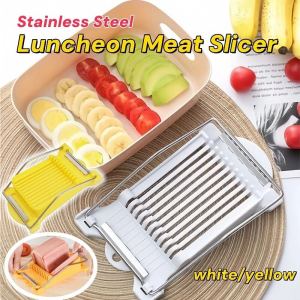 【NEW】Luncheon Meat Slicer Stainless Steel Boiled Egg Fruit Soft Cheese Slicer Cutter Cooking Tools