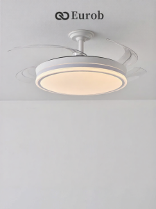 EUROB | Installable Ceiling Fan Light for Living Dining Room and Bedroom with Variable Speed