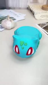 Takara Tomy | Pokemon Bulbasaur Model Toy 3D Printed Creative Cute Bulbasaur Kitchen Garlic Storage Box Gadget Organizer Funny Home Decor Gift