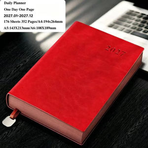 Agenda 2027 Planner Organizer Diary A4 A5 A6 Notebook Stationery Journal Daily Notepad Office Sketchbook Calendar Plan Note Book Customizable