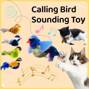 Cat-Teasing Artifact Cat Toy Self-Amusement Cat Dog Toys Simulation Bird Call Toys Pet Supplies