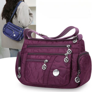 Womens Large Capacity Crossbody Bag Waterproof Wear-Resistant with Multiple Pockets for Commuting And Outdoor Leisure