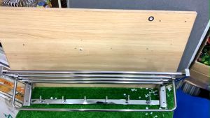 [HCM]Vắt khăn bồn tắm dài 65cm inox Kace KAG-BL33 máng khăn có móc treo inox 304 Nhật Bản thiết kế sang trọng tuyệt đẹp