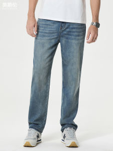 Enjeolon | Retro Cool Summer Mens Tencel Jeans