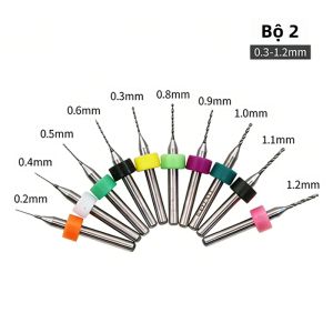 Mũi Khoan Xoắn PCB Siêu Nhỏ 01-2mm Bằng Cacbua Vonfram Cho Bảng Mạch Mũi Khoan Tay Sáp Ong Hổ Phách Loại Có Thể Thay Thế Độ Cứng Trung Bình