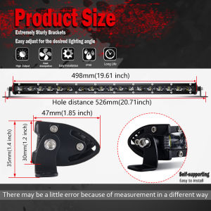 HL 6D Lens Super Slim Led Light Bar 7inch 14inch 20inch For Car Tractor Suv Truck Boat 4WD 4x4 off-road use Led Work Lights Bar