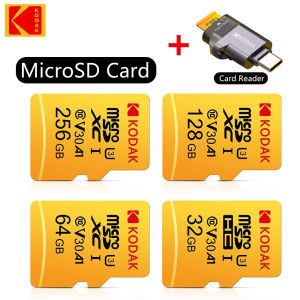 Kodak | Kodak Micro SD Card 256GB 128GB 64GB 32GB Class10 U3 V30 High Speed Memory Card for Phone Tablet Camera