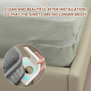 Naukaha【Ready in Stock】 4PCS Invisible Bed Sheet Clips Bed Cover Fastener Non-Slip Quilt Sheet Straps Holder