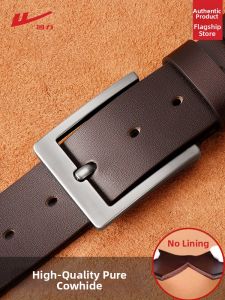 Warrior | Leather Belt Pin Buckle Genuine Leather