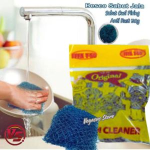 10Pcs Lebih Hemat Sabut Jala Jaring Nylon Sabut Cuci Piring Jaring Nylon 30gram-Aurora Store