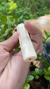 Pipa Gading Lokal Panjang 14cm Model Runcang Klasik