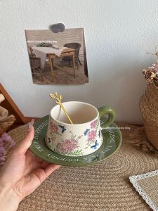 Tách Sứ Hoa Bồ Công Anh Phong Cách Retro