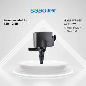 Sobo 3 in 1 Submersible Pump Heads Heavy Duty Pump Wp-880 / Wp-1880 / Wp-2880 / Wp-3880 / Wp-4880