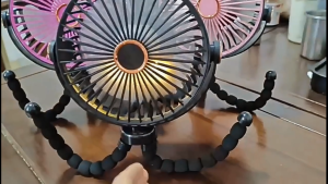 Rechargeable Fan With 5-Gear Octopus Fan Wind Mini Fan Potable Fan Suitable for Various Scenarios