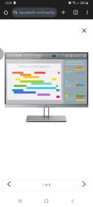 24" HP Monitor Frameless IPS w/ LED Background