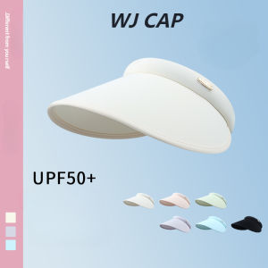 【WJ】Summer travel sun hat Womens riding empty top sun hat UV resistant large brim sunscreen hat