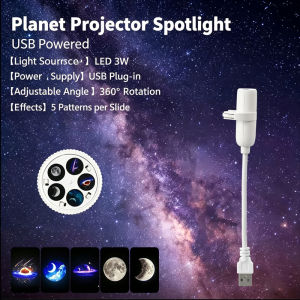 WITZIO | LED Starry Sky Projection Atmosphere Lamp USB DIY Night Light Home Decor Light for Photo Shooting Live Broadcast Scene Layout