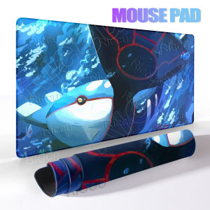 Potdemiel | Large Mouse Pads Laptop Japan Anime Gaming Keyboard Rubber Rug PC Pokemon Kyogre Mousepad Kawaii Offices Desk Accessories Carpet