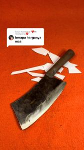 Pisau Daging Baja Per Tebal 6/8mm Anti Gompal Sudah Sepuh