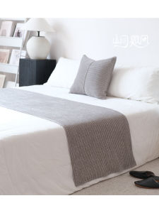 Bed Runner Bed Blanket Nap Blanket Bed Towel Cover Blanket Homestay Hotel Model Room Modern Minimalist Gray Khaki