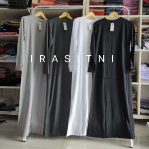 Manset Gamis Kaos Rayon Tebal Adem Melar Inner Daleman Busana Muslim Dress Jubah
