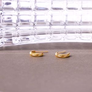 Chow Sang Sang 周生生 999 Gold Essence Earrings for Women 95729E Price-by-Weight 3.36g Gold