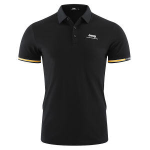 Jeep | Jeep Outdoor Mens Polo Shirt Lightweight Breathable Short Sleeve Summer Sport Casual T-Shirt Quick Dry Comfortable Nylon Material