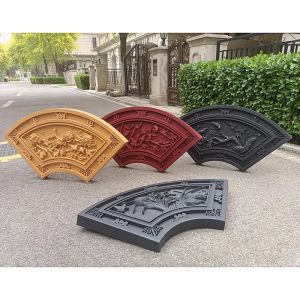 Resin Brick Carving Floating Relief Wall Decorations New Chinese Style Courtyard Decor Plum Orchid Bamboo Chrysanthemum