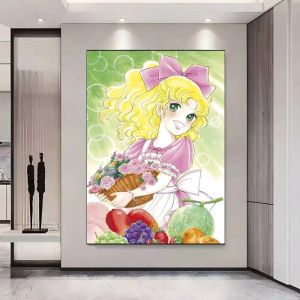 Bandai | DIY 5D Diamond Painting Vintage Candy Candy Anime Characters Art Hobby Craft for Home Wall Decor Ideal Gift for Art Lovers