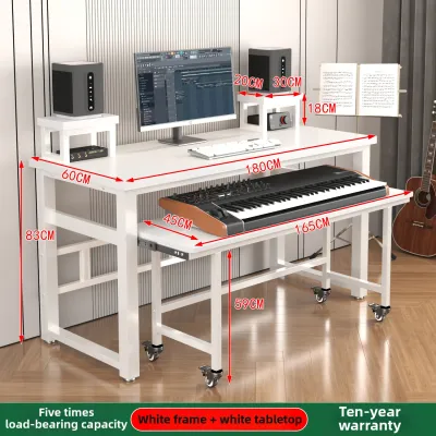 Electronic Keyboard Table Editing Workbench Electric Piano Ancient Piano Table MIDI Keyboard Table Keyboard Stand Mixer Music Production Table