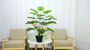 Artificial plant Artificial Leaves monstera plant artificial Fake Palm Leaves Home Decor Leaf Plants