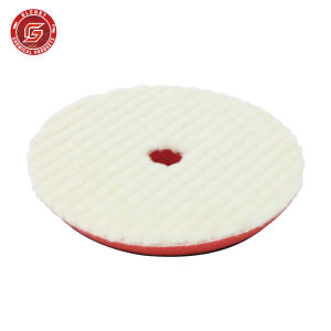 Heavy Cutting Wool Polisher Pad for Cutting Buffing and Polishing 5inch/6inch for Marine and Epoxies#Color:6 InchMaterial:Wool