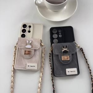 szhaiyu | Wallet Lanyard Case for Samsung Galaxy S26 Ultra S25 FE S24 S21 S23 S22 Plus A57 A17 A07 A56 A36 A26 A16 Crossbody Leather Cover