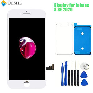 Display for iPhone 8/SE 2020 Black White Screen 4.7 Inches LCD Touch Screen Frame Glass Screen Disassembly Kit Transformation