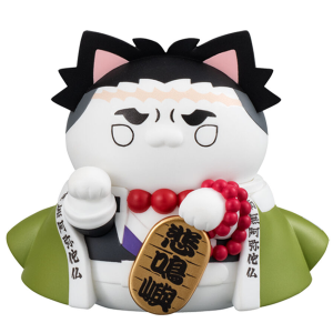 Bandai | Demon Slayer Figure Toy Anime Kimetsu no Yaiba Q Version Lucky Cat Tanjiro Nezuko Inosuke Zenizu PVC Figurine Model Doll Gifts