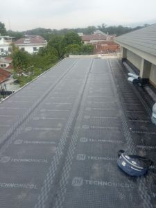 membrane bakar pelapis beton bocor retak rembes