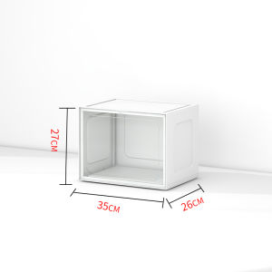 Large Transparent Toy Storage Box Dustproof Display Case Figure Model Organizer Display Stand Rectangular Plastic Box for Toys