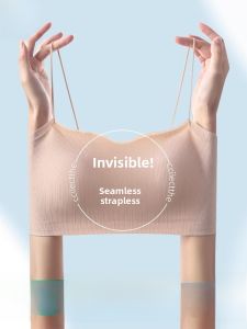 MiiOW | Ice Silk Womens Bralette Tank Top Anti-Light Inner Wear With Chest Pad Beautiful Back Underwear Bra For Women Outdoor Wear