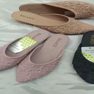 {BISA COD} MS Sendal Balance 602-1 Sandal Selop Wanita Jelly Bunga Terbaru