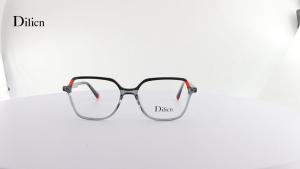 Dilicn Square Glasses for Women and Men Eyeglasses Replaceable Lens Eyewear Acetate Full Rim Optical Frame BAF2072L