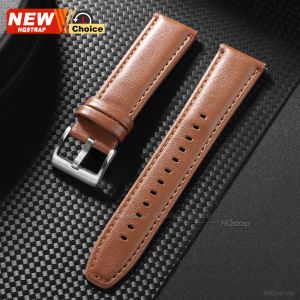 22mm Black Brown Strap Universal Replacement Belt Smarwatch Leather Band Women Men Wristband for Huawei Watchbands Quick Release