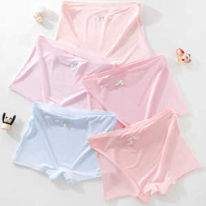 Quần Lót Ren Lụa Băng Cỡ Lớn Cho Bé Gái Quần Lót Cotton Modal Thoáng Khí Mỏng Thoải Mái Mặc Ở Nhà Mùa Hè Cho Bé Gái Từ 5-13 Tuổi