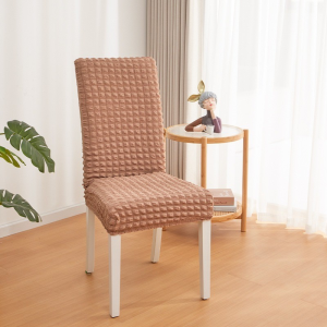 Seersucker Chair Cover Super Thick Plain Color Chair Cover Universal Full Coverage Elastic Chair Cover Removable Home Protector