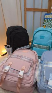 3134 #Korea Backpack High Quality ( Beg Sekolah / School Bag / Beg Galas / Laptop / College ) Design Petak