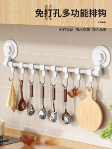 Powerful Adhesive Kitchen Wall Hooks Clothes Hanger Holder Plastic Suction Cup Hooks Coat Hooks No Drilling Needed