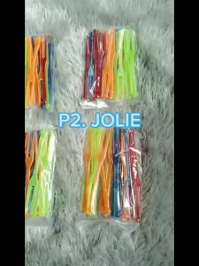 P2JOLIE - Garpu Plastik Kristal Isi 24 Pcs