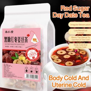 Flower Tea Rose Red Date Qi and Blood Tea Womens Aunt Brown Sugar Ginger Tea Combo Set